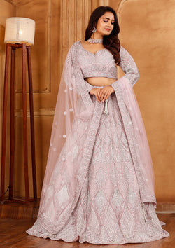 Designer Purple Color Hand work Lehenga Choli